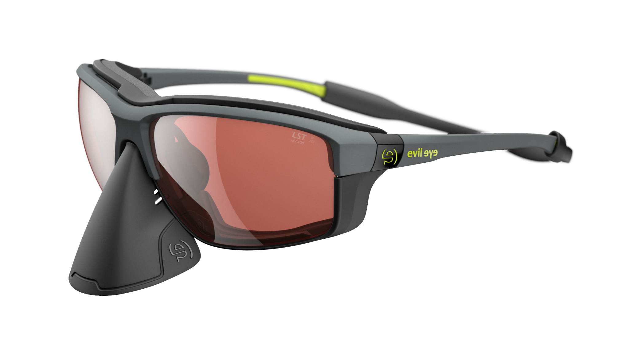 Cébé Rasoio Evo Occhiali Da Neve – Lente Cilindrica Flash Arancione Cat.2, Antiappannamento, Antigraffio, Taglia L Unisex