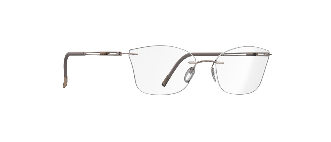 Silhouette Titan Thin Wire Titanium Silver Rimless Glasses Frames Austria Silhouette Eyeglasses 5416 00 6051 Titan Silver Rimless  main image 2