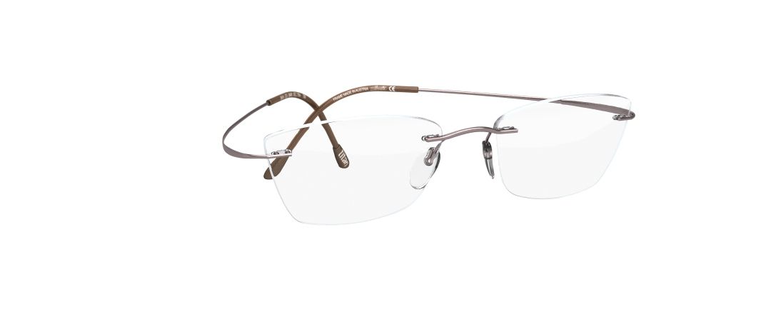 Silhouette Eyeglasses 5515 70 9040 Titan Jet Black Rimless Austria 54[]19  140